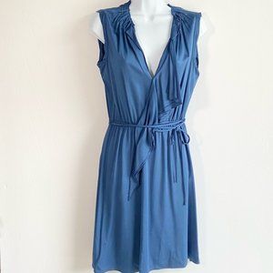 Elie Tahari faux-wrap silky dress